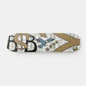 Skateboard Machine de papier/brun/gris (Horz)
