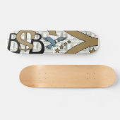 Skateboard Machine de papier/brun/gris (Horz)