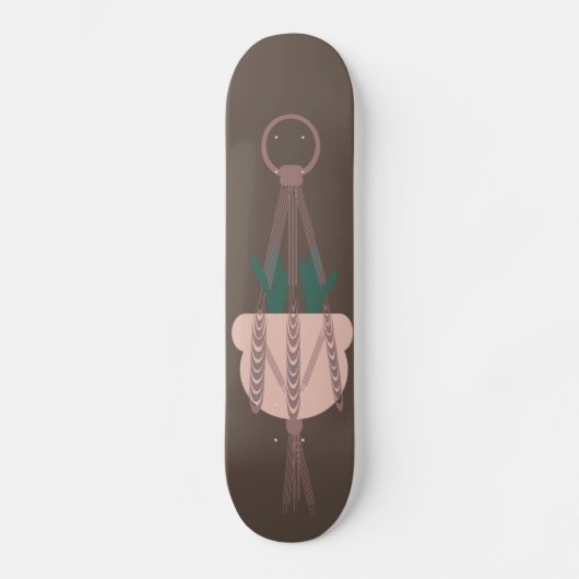 Skateboard Macrame Plante Hanger Planter Pots Cactus (Recto)