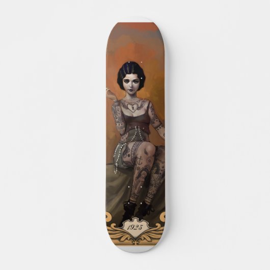 Skateboard Madame tatouée stupéfiante (Devant)