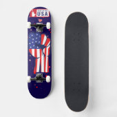 Skateboard Made in USA Flag Fist Patriotic Complete  (Recto)