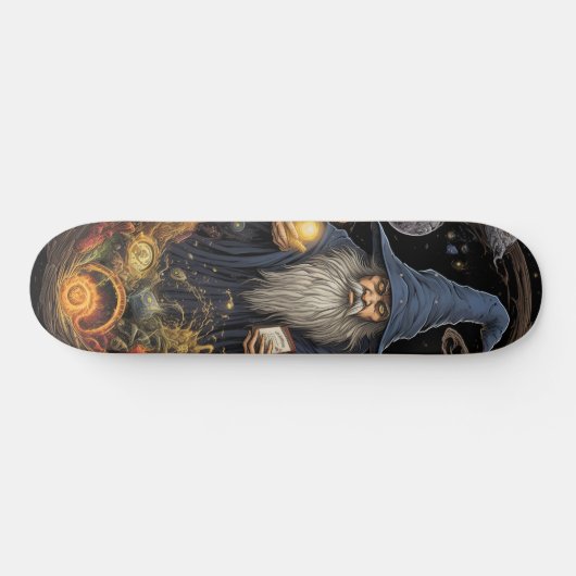 Skateboard Magical Gothic Wizard (Horz)