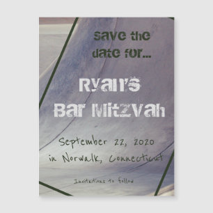 Skateboard Magnetic Save the Date Kaart