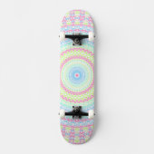 Skateboard Magnifique couleur psychédélique rétro été Mandala (Recto)