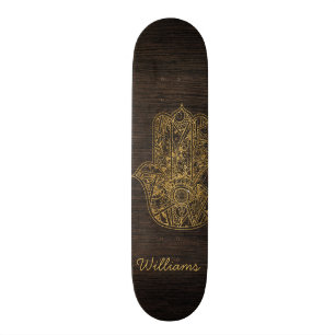 Skateboard Main de HAMSA de conception d'amulette de symbole