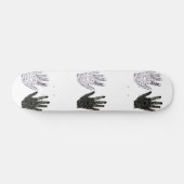 Skateboard Mains d'amitié noir et blanc (Horz)