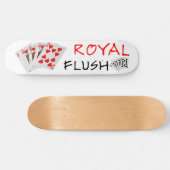 Skateboard Mains de poker - Royal Flush (Horz)