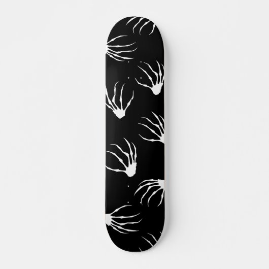 Skateboard Mains de squelette - Noir (Devant)