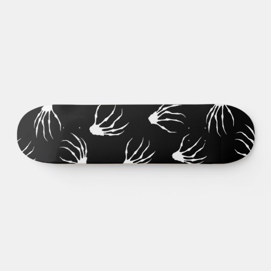 Skateboard Mains de squelette - Noir (Horz)
