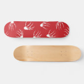 Skateboard Mains de squelette - Rouge (Horz)