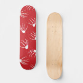 Skateboard Mains de squelette - Rouge (Recto)