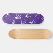 Skateboard Mains de squelette - violet (Horz)