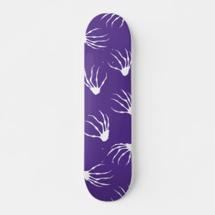 Skateboard Mains de squelette - violet