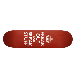 Skateboard Maintenez calme et continuez la parodie