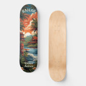 Skateboard Maison de plage d'Hawaii (Recto)