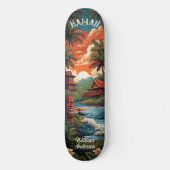 Skateboard Maison de plage d'Hawaii (Recto)