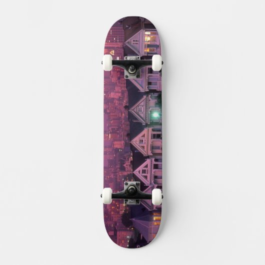 Skateboard Maisons de rangées au coucher du soleil à San Fran (Recto)