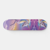 Skateboard Majestic White Unicorn Imaginaire Pastel Cloudy Sk (Horz)