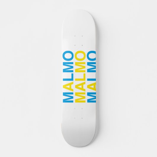 Skateboard MALMO Swedish Flag (Devant)