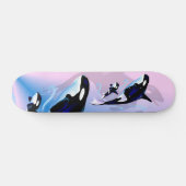 Skateboard Maman d'orque et planche à roulettes de bébé (Horz)