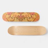 Skateboard Maman et bébé ours - Gros plan - Ajouter le texte (Horz)