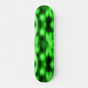 Skateboard Manchado verde e preto estilo pastilhas de vidro