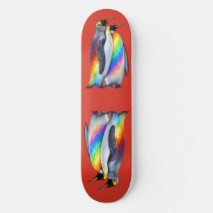 Skateboard Manchots fiers debout ensemble