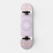 Skateboard Mandala abstrait pastel délicat complexe joli (Recto)