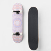 Skateboard Mandala abstrait pastel délicat complexe joli (Devant)