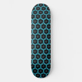 Skateboard Mandala bleu électrique (Recto)