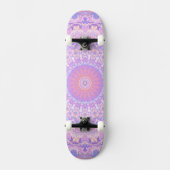 Skateboard Mandala bohème complexe aux couleurs psychédélique (Recto)