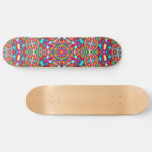 Skateboard Mandala coloré (Horz)