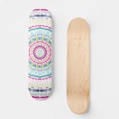 Skateboard mandala coloré (Recto)