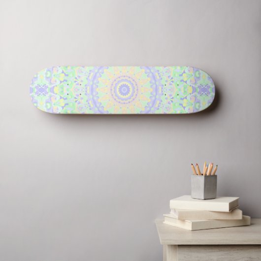 Skateboard Mandala Coloré (Art mural (Horz))