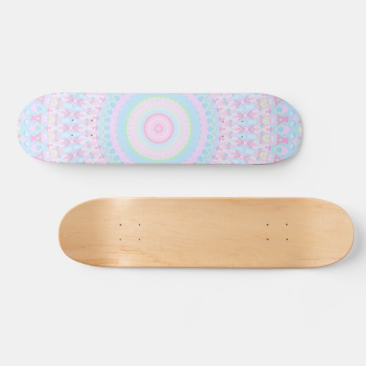 Skateboard Mandala coloré (Horz)
