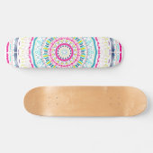 Skateboard mandala coloré (Horz)