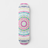 Skateboard mandala coloré (Recto)