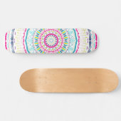 Skateboard mandala coloré (Horz)