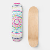 Skateboard mandala coloré (Recto)