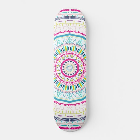 Skateboard mandala coloré (Recto)
