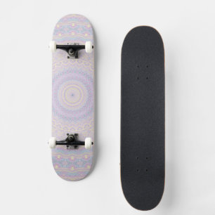 Skateboard Mandala Cyan, Jaune, Magenta