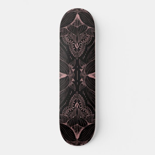 Skateboard Mandala de fleurs 2 (Recto)