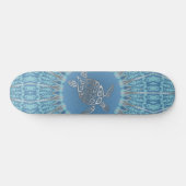 Skateboard Mandala de tortue tribale | Côtière (Horz)