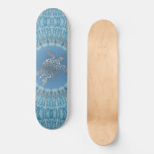 Skateboard Mandala de tortue tribale | Côtière (Recto)