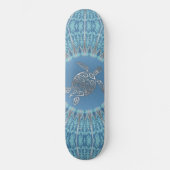 Skateboard Mandala de tortue tribale | Côtière (Recto)