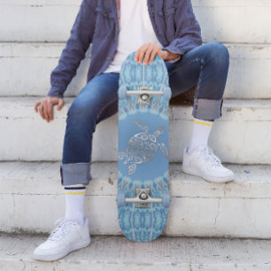Skateboard Mandala de tortue tribale Côtière