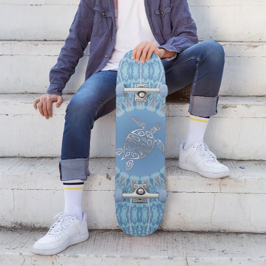 Skateboard Mandala de tortue tribale | Côtière