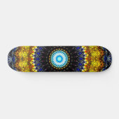Skateboard Mandala éclaboussé (Horz)