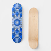 Skateboard Mandala en bleu (Recto)