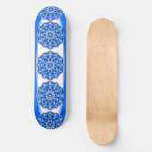Skateboard Mandala en bleu (Recto)